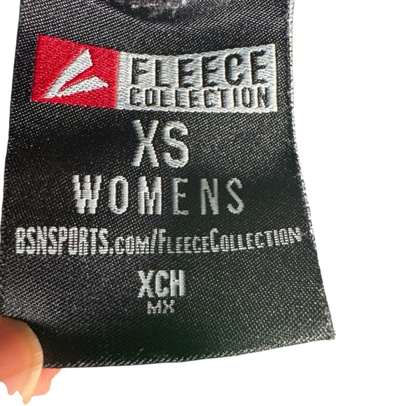 BSN Sports Womens Fleece Jogger Sweatpants XS Black Paw Print Logo Drawstring - Picture 6 of 11